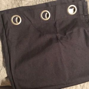 2 Grey Blackout Curtain Panels